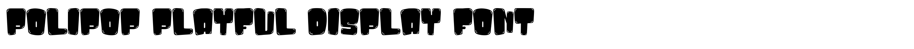 Polipop Playful Display Font